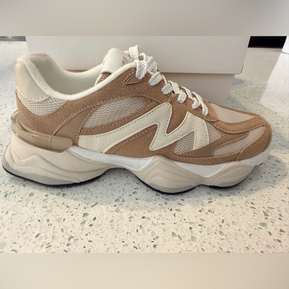 Steve Madden SEBI Sneakers Taupe Multi Size 7 NIB Trendy Casual Sneaker - Picture 5 of 10